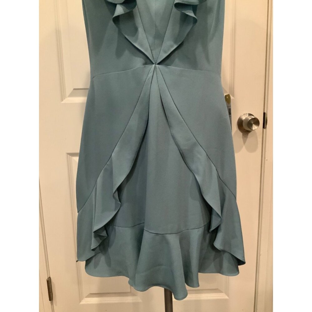 BCBGMaxAzria Blue Ruffle Mini Dress - Picture 3 of 7